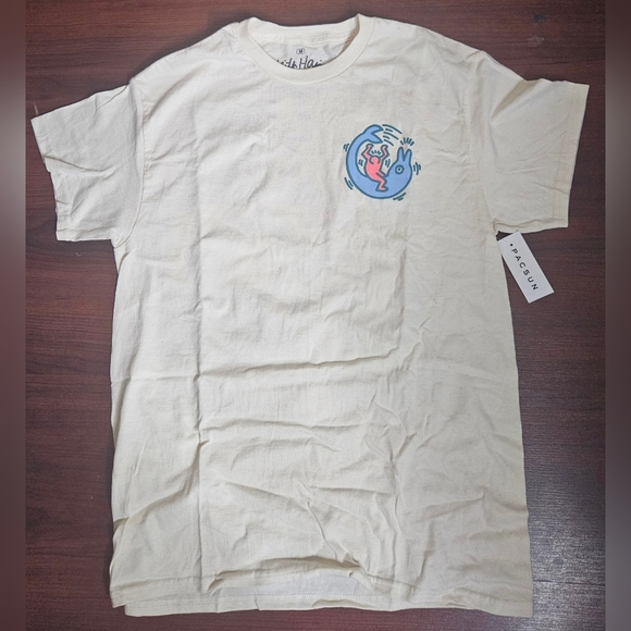 Ripple Junction Other - NWT Ripple Junction Keith Haring Men's Cream Graphic Tee Size M